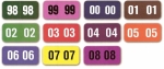 Color Coded Years (yearbands) - Rolls of 500