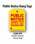 Public Notice Mirror Tags - Product Image