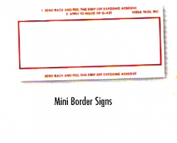 Mini Border-Signs (250/Box) - Product Image