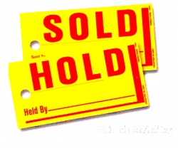 Jumbo Sold / Hold Tags - Product Image