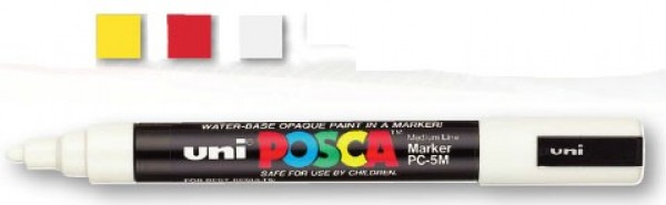 1/8" (.125 in) Bullet Tip UNI POSCA Paint Markers - Product Image