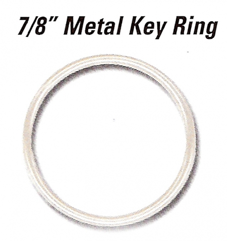 7/8 in Metal Key Rings - Product Image