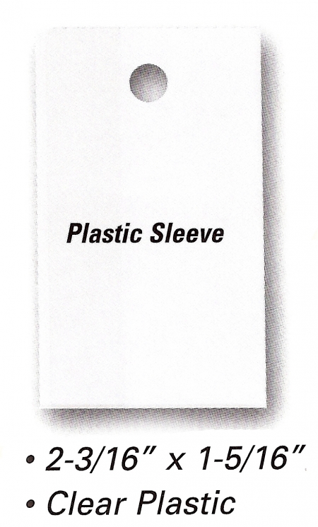 Plastic Sleeves for Vehicle Stock Numbers - Product Image