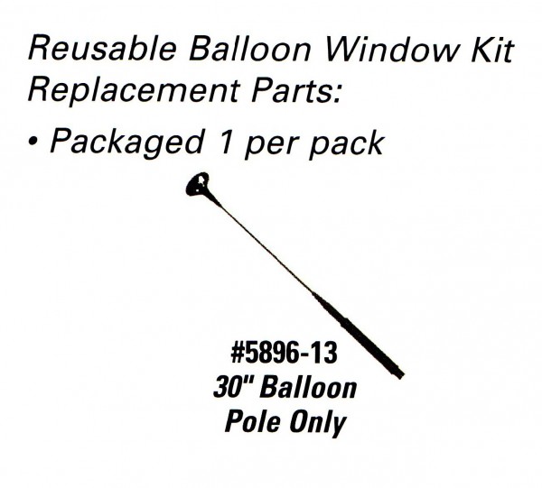 30" Balloon Pole Replacement for Reusable Balloon Window Holder Kits - Product Image