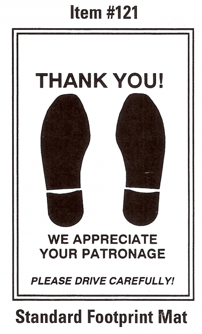 Paper Floor Mats - Standard Footprint Floor Mat - Product Image