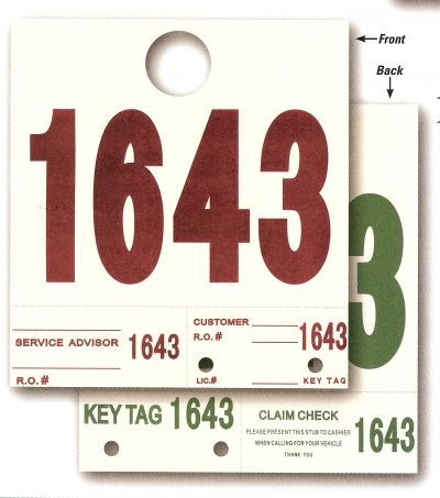 Heavy Stock Side Padded Dispatch Numbers - Product Image