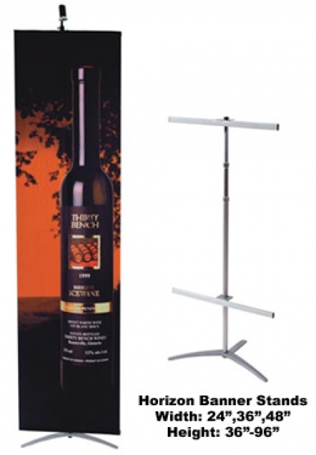 24in. Wide Horizon Banner Stand - Product Image