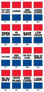 Giant Promotional Message Interceptor Drape Flags - 3 1/2 ft x 7 1/2 ft - Product Image