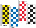 Checker Rotator Drape Flags 3ft x 8 ft - Product Image