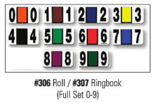 Color Code Numbers - Full Set - Rolls - Product Image
