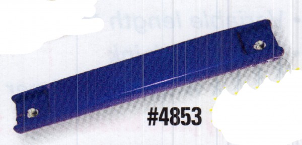 Demo License Plate Holders - Blue PVC Coated Bar Magnet with Screws - Product Image