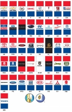 Giant Free-Flying Authorized Dealer Drape Flags - 3 1/2 ft x 7 1/2 ft - Product Image
