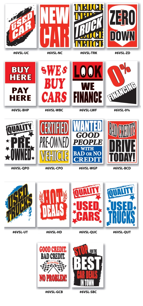 Individual Underhood Signs - Product Image
