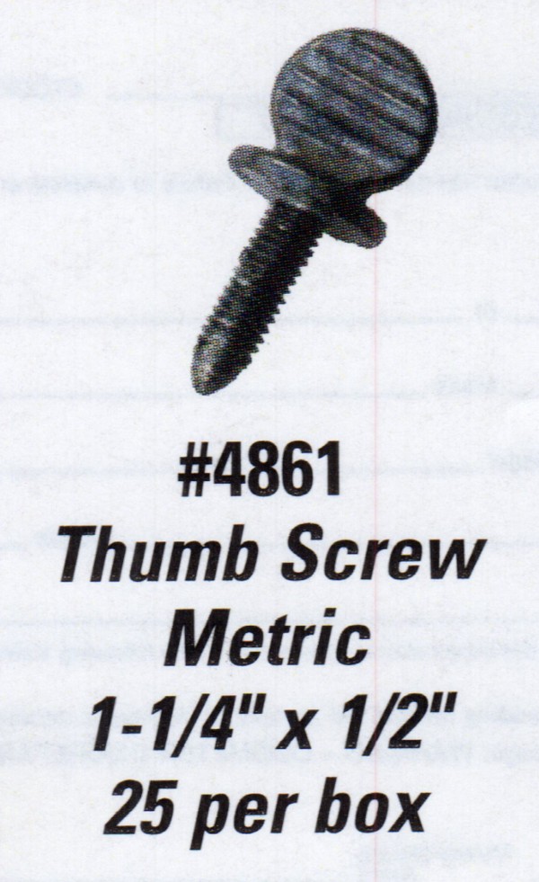 License Plate Screws Thumb Screw Metric , DealerStockRoom shop