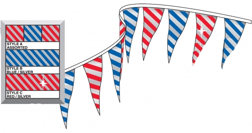 Metallic Diamond Pennants - Product Image