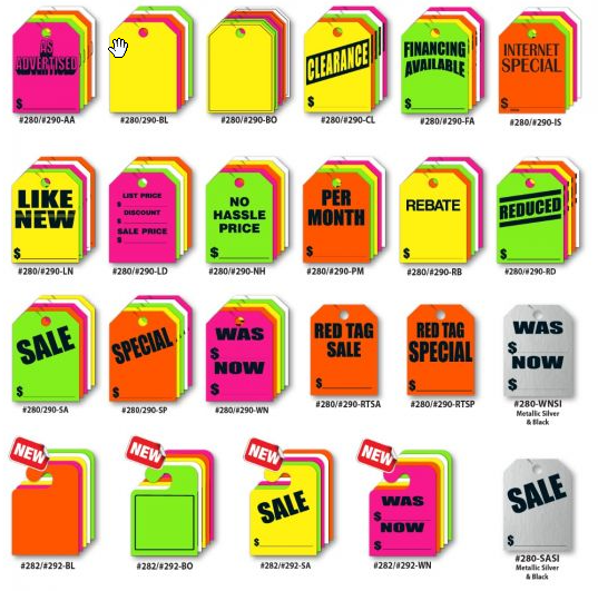 Mirror Hang Tags 8 1/2" x 11 1/2" - Product Image