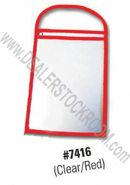 Repair Order / Work Ticket Holder - Clear/Red - Product Image