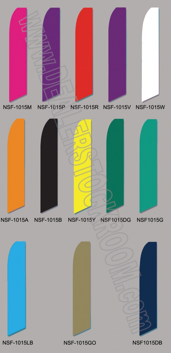 Solid Color Swooper Flags (Flag Only) - Product Image