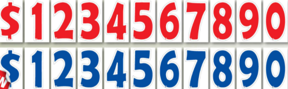 V-T A-PEEL Digits - 4" x 7" V-T A-PEEL Digits - 4" x 7" - Product Image
