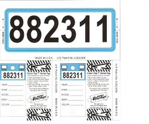 Color-Top Consecu-Tags