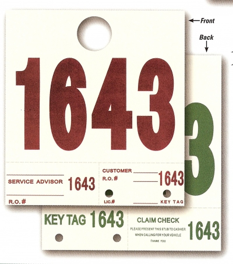 Heavy Stock Side Padded Dispatch Numbers