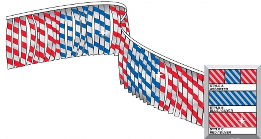 Metallic Leaf Streamers