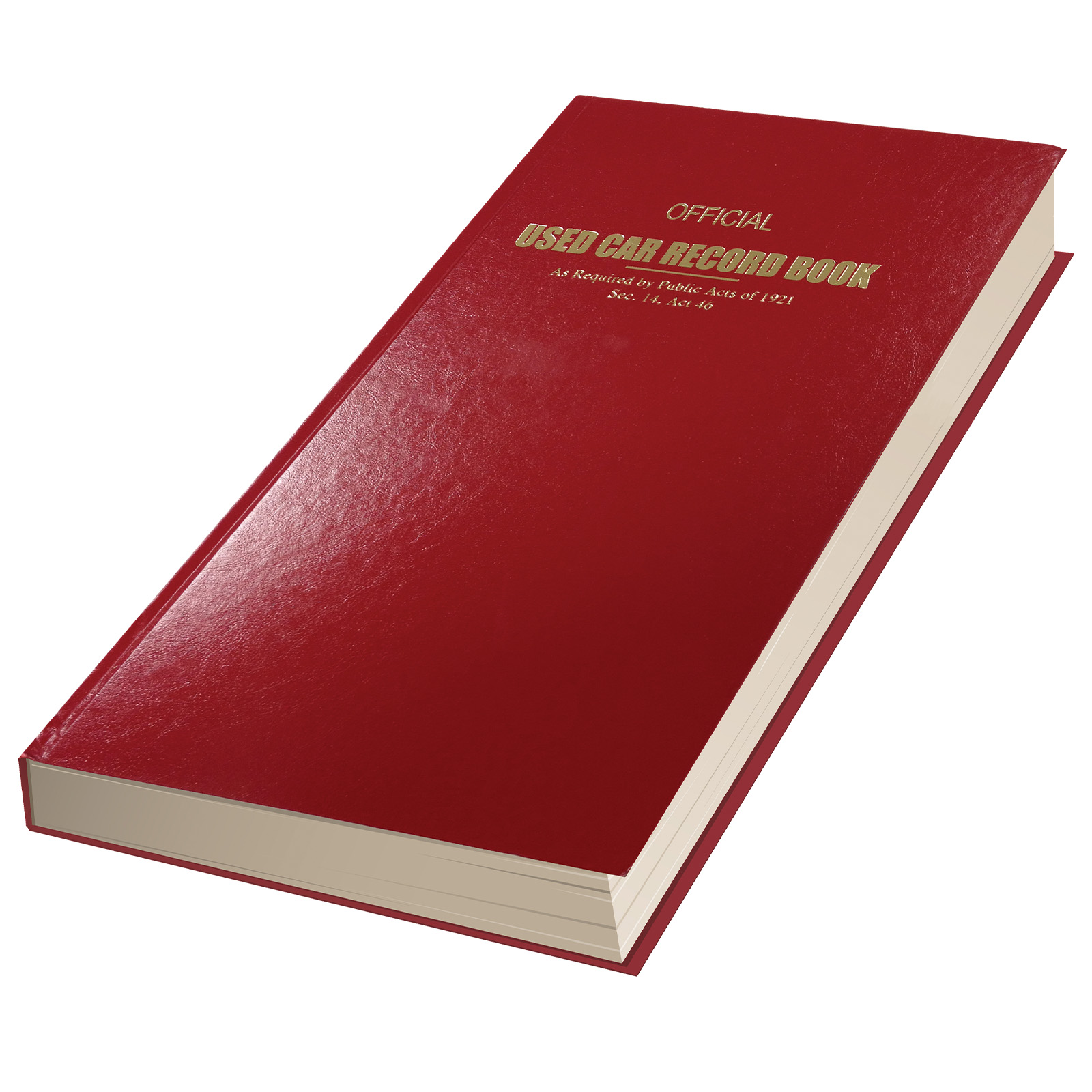 Used Car Record Book (Police Book)