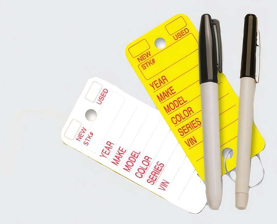 Poly Tag Key Tags - Printed - Pkg 250 Per Box - Product Image