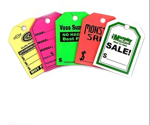 Custom Mirror Hang Tags 8 1/2" x 11 1/2" - BLACK ONLY IMPRINT - Product Image