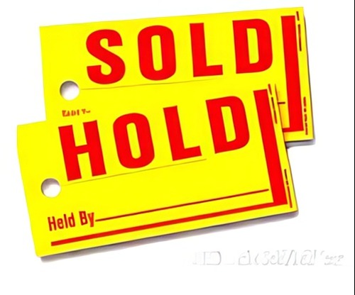 Jumbo Sold / Hold Tags - Product Image