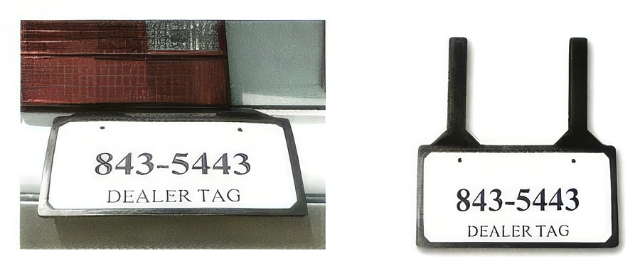 Demo License Plate Holders - DEM-O Jiffy Plate