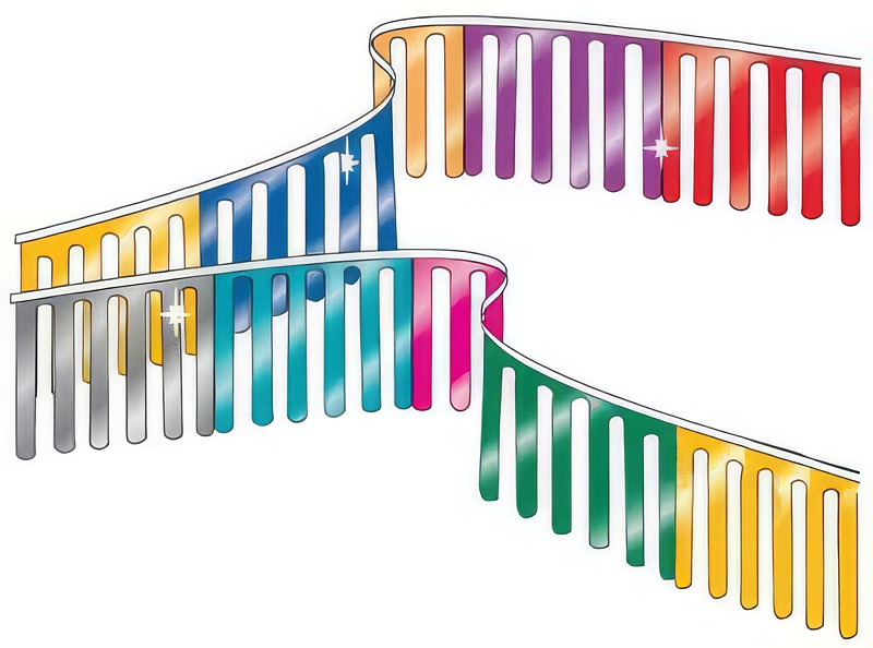 Metallic Fingerstone Streamers