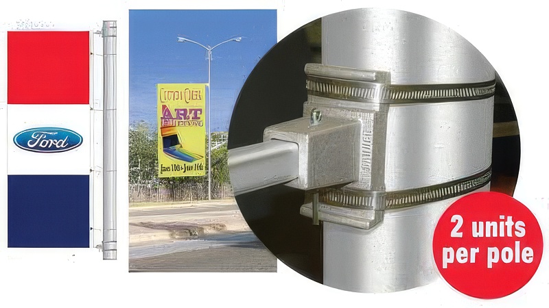 Intercepter Flag Bracket - Single Sided - 42 Inch