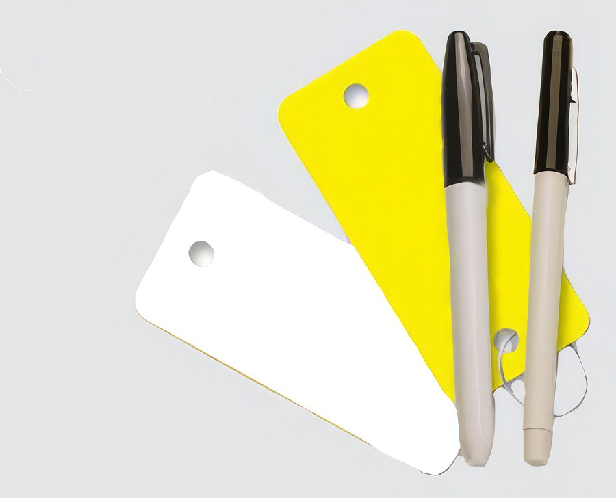 Blank Poly Tag Key Tags - Pkg 250 Per Box - Product Image