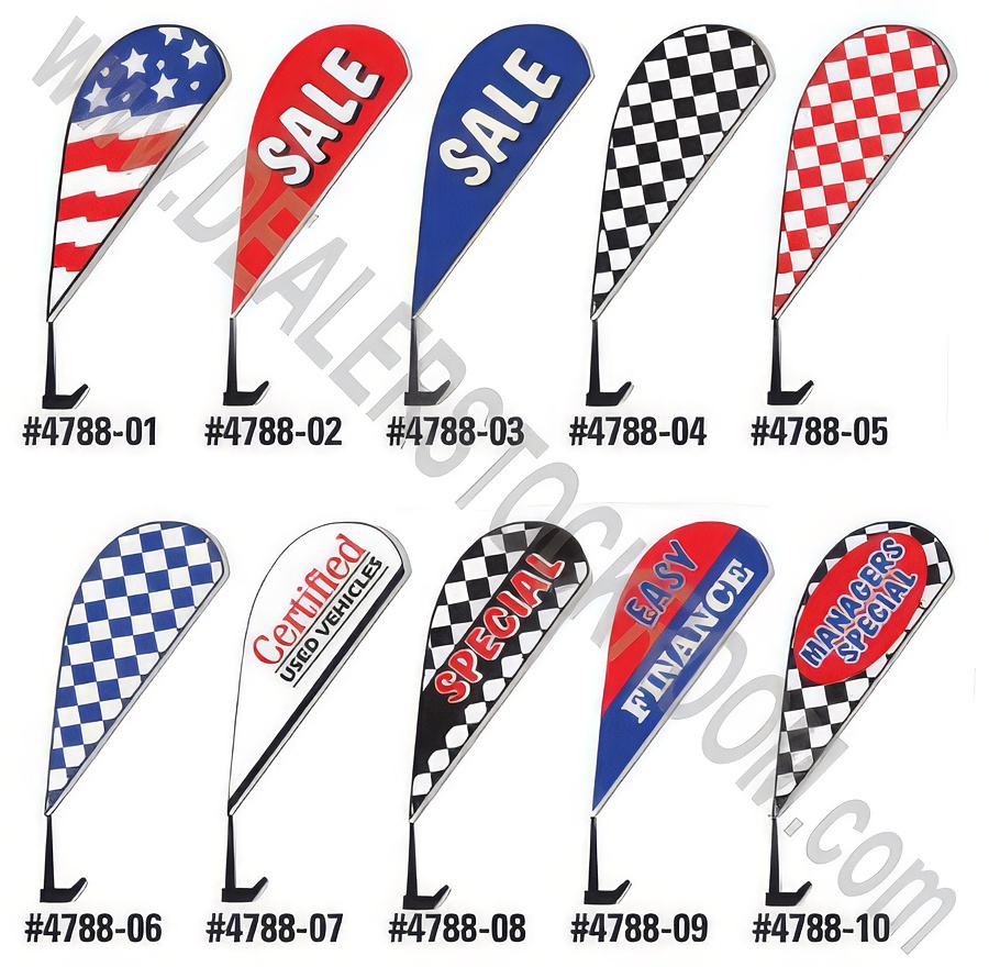 Clip-On Paddle Flags - Product Image