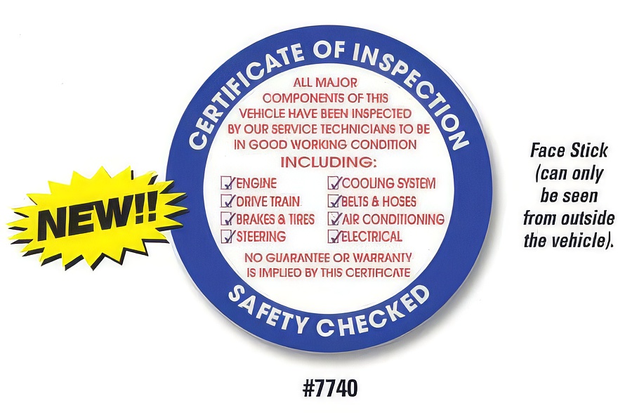 Round Inspection Stickers (100/Pack) - Product Image