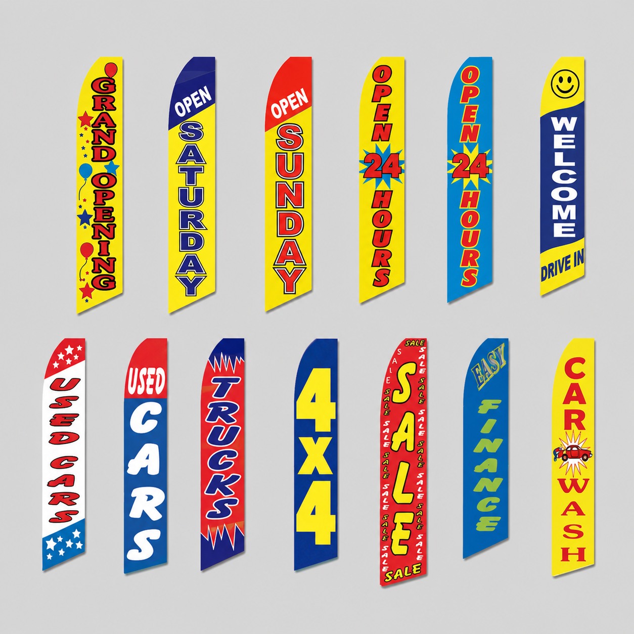 Promotional Slogan Swooper Flags (Flag Only) - Product Image