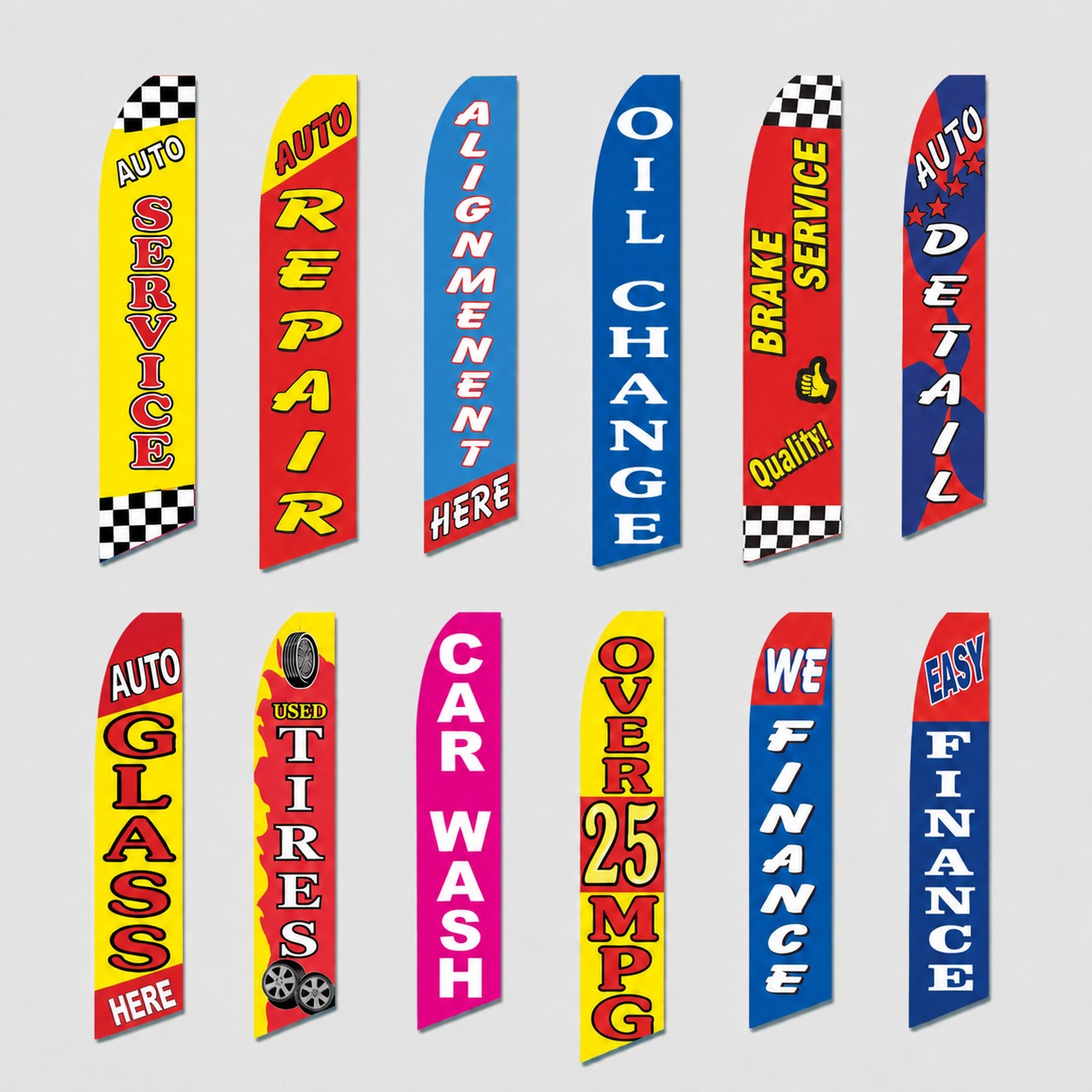 Products and Services Promo Swooper Flags (Flag Only) - Product Image