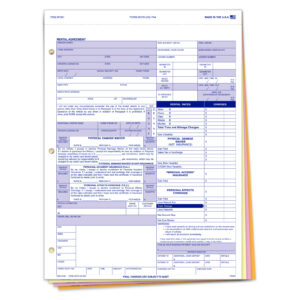 Service and Body Shop rental agreement form CFD-252-PA4