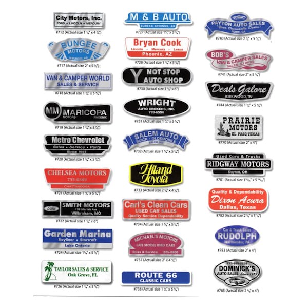 Dealer Decals